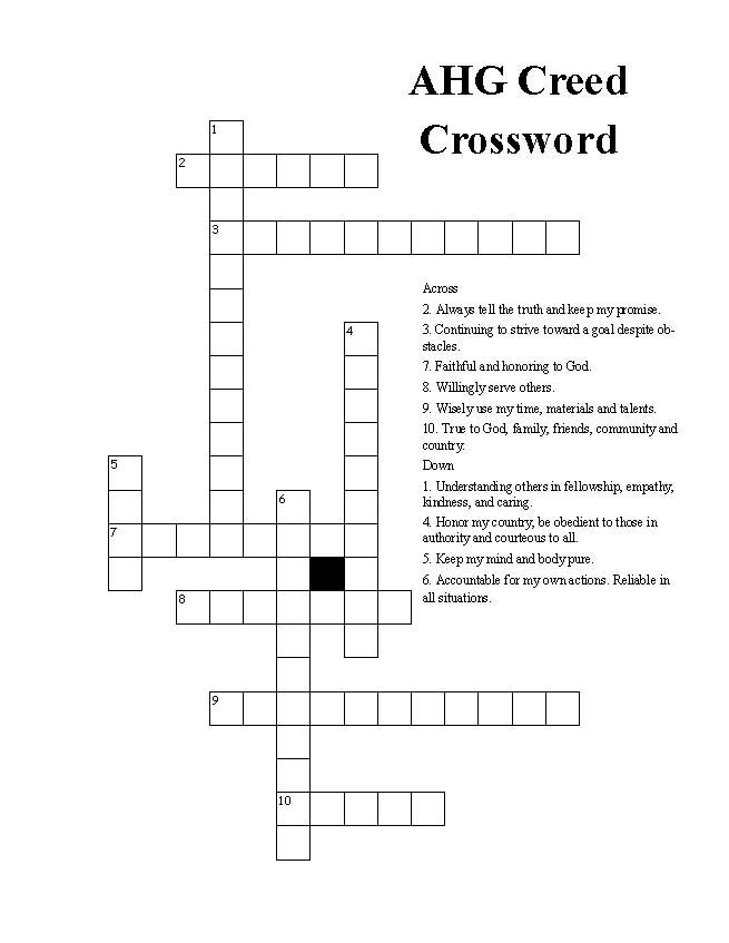 a crossword puzzle with words on it