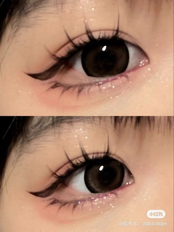 Misa Amane Makeup, Doe Eye Makeup, Makeup Anime, Aesthetic Eye, Japan Makeup, Anime Eye Makeup, Make Your Eyes Pop, Gyaru Makeup, Anime Makeup