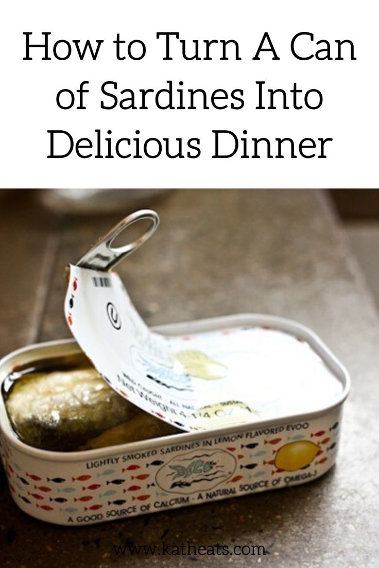 how to turn a can of sardines into delicious dinner