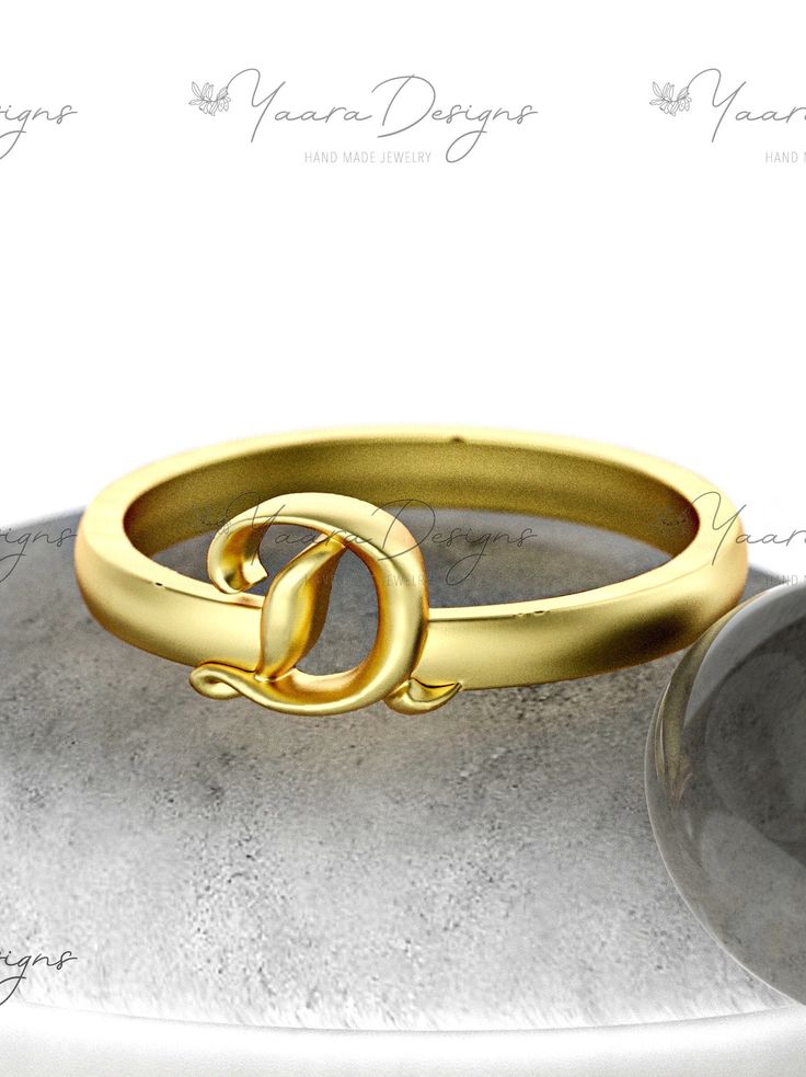 14k gold ring, with a stylized capital letter. A customized solid gold ring made just for you. Personalize the ring with the letter you choose, to symbolize your name or a loved one's name and also available in 14k white/rose gold, sterling silver. This elegant and dainty 14k gold ring is a wonderful gift idea for a special woman in your life or for yourself, for any occasion. Whether it's for a birthday, mother's day, anniversary or graduation gift, this ring will let her know you are thinking Gold Engraved Name Ring For Formal Occasions, Gold Engraved Ring With Name For Formal Occasions, Elegant 14k Gold Initial Ring, Elegant Formal Ring Engraved With Name, Elegant Yellow Gold Signet Ring With Name, Gold Symbolic Initial Ring, Gold Symbolic Initial Ring For Formal Occasions, Personalize Jewelry, Personalized Initial Ring