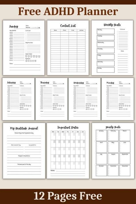 . #Daily_Weekly_Monthly_Yearly_Goals #Work_Out_Planner_Template #Daily_Goals_List_Free_Printables #One_Page_Planner Journal Page Templates Free Printables, Daily Weekly Monthly Yearly Goals, One Page Planner, Yearly Schedule Template, Keynote Planner Template, Daily Goals List Free Printables, To Do Planner Printables, Planning Ideas Planners, Self Help Printables Free