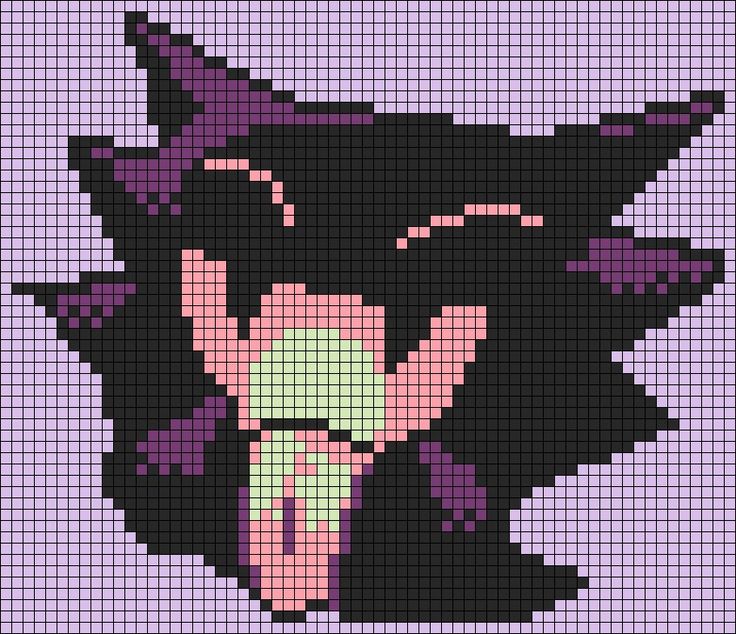 a cross stitch pattern of a black cat