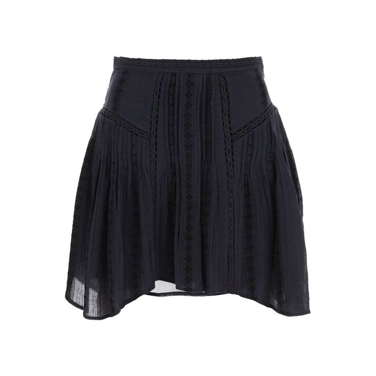 Marant Etoile Mini Skirt Crafted In Cotton And Viscose Muslin Embellished With Tonal Jacquard Detailing And Lace Inserts. It Feature Back Invisible Zipper-And-Hook Closure And Asymmetric Hem. Lined Interior. Flared Cut. The Model Is 177 Cm Tall And Wears Size Fr 34. Size Type: Fr Material: 80%Co 20%Vi Sku: 241409dgn000003-01bk Welcome To The Official Luosophy Poshmark Closet! Luosophy Is A Luxury Brand Reselling Company Founded In San Diego, Ca From 2016. All Our Products Are Imported From Italy Ruffle Pattern, Skirt With Lace, Isabel Marant Etoile, Lace Insert, Knitwear Cardigan, Primavera Estate, Casual Wardrobe, Asymmetric Hem, Isabel Marant