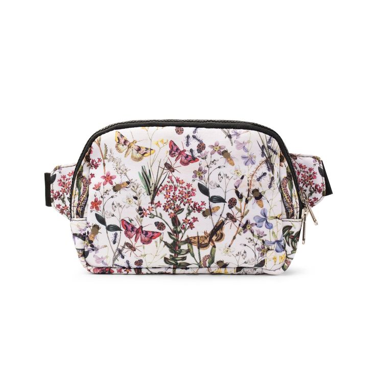 This all-day-wearable belt bag pays homage to the summer foggy skies of Monterey, the infamous town along California’s central coast where so much artistry and natural beauty collide. Noble and buzzing creatures grace your belt bag in this go-with-everything outfit maker. Featuring soft shades of cream, blush, yellow, and blue. Adjustable strap can be worn around the waist or crossbody Exterior zipper pocket to secure your valuables High quality construction and craftsmanship 100% Vegan SIZE: Wi Summer Travel Belt Bag Pouch, Summer Travel Belt Bag With Cell Phone Pocket, Multicolor Belt Bag For Everyday Summer Use, Multicolor Belt Bag With Removable Pouch For Travel, Spring Belt Bag With Adjustable Strap For Daily Use, Spring Everyday Belt Bag With Adjustable Strap, Dishwasher Soap, Cream Blush, Central Coast