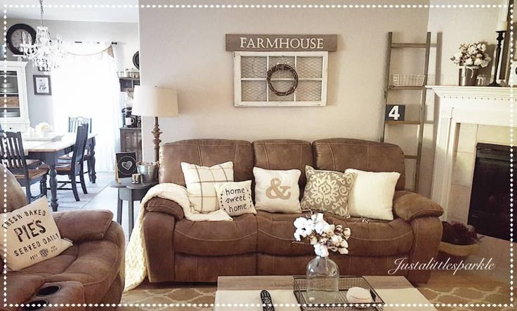 a living room filled with furniture and pillows