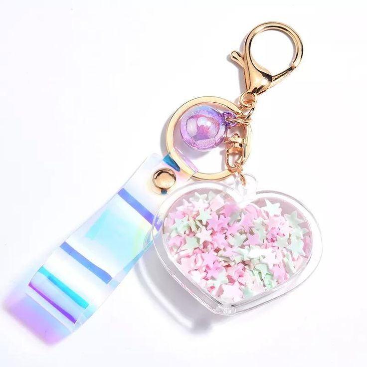 omgkawaiii Heart Fantasy Keychain Cheap Multicolor Kawaii Keychains, Kawaii Handbags, Emo Accessories, Dollhouse Decorating, Kawaii Keychain, Random Products, Kawaii Bag, Love Keychain, Star Confetti