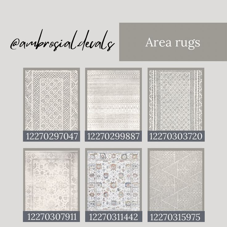 an array of rugs in various sizes and colors, with the text area rugs below