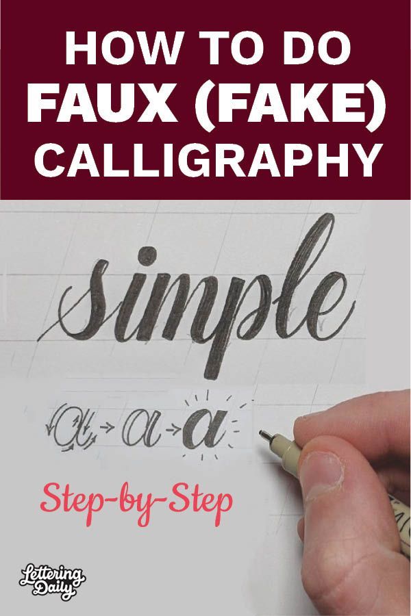 someone is writing on paper with the words how to do fax fake calligraphy