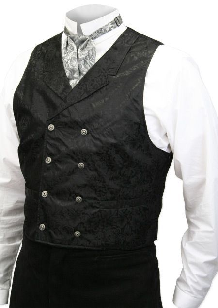 Victorian Waistcoat, Victorian Vest, Black Vest Dress, Work Vest, Tv Production, Double Breasted Vest, Fashion Vest, Silk Vest, Elegant Shawl