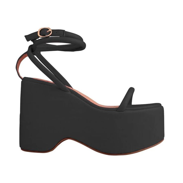 Vegan Leather Ankle Buckle Women Wedge Shoes - Iversen by Privileged Shoes Ltd Comfortable Platform Heels With Closed Toe, Comfortable Closed Toe Platform Heels, Casual Closed Toe Platform Heels, Trendy High Heel Fabric Sandals, Platform Heels Medium Width, Comfortable Platform Heels Medium Width, Comfortable Platform Heels In Synthetic Material, Casual Synthetic Platform Heels, Comfortable Synthetic Platform Heels