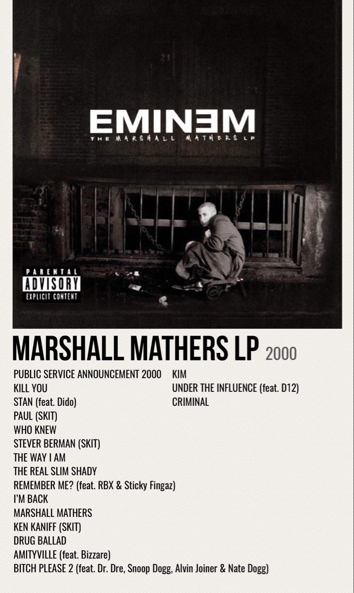 an advert for the emin m album, marshall mathers lp 2009 - 2010