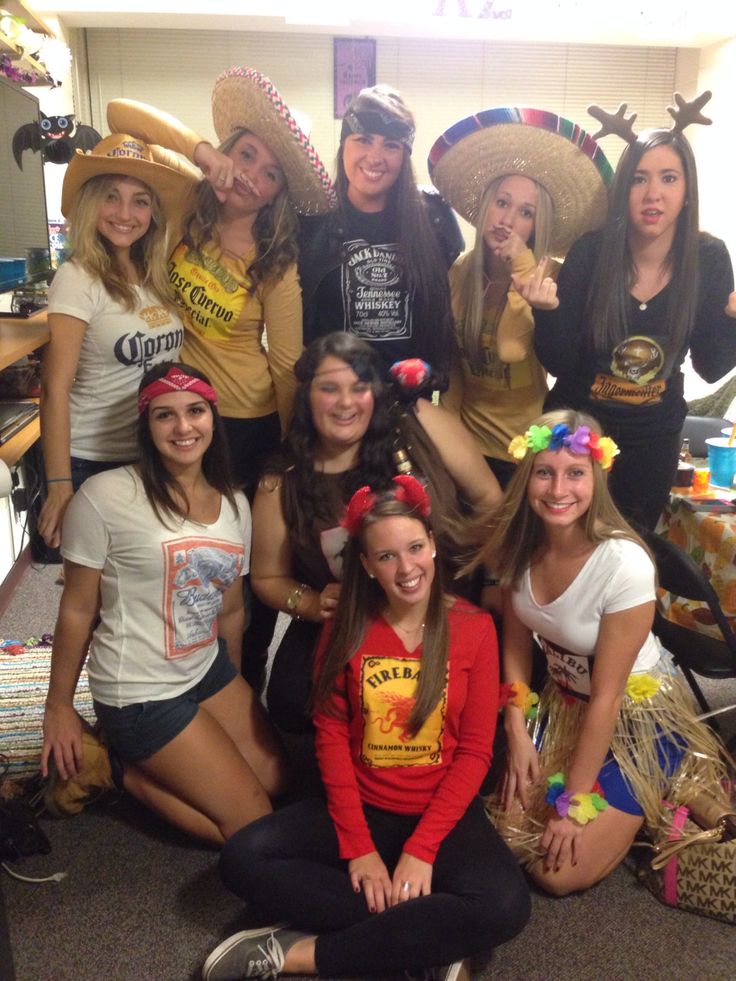 a group of young women posing for a photo