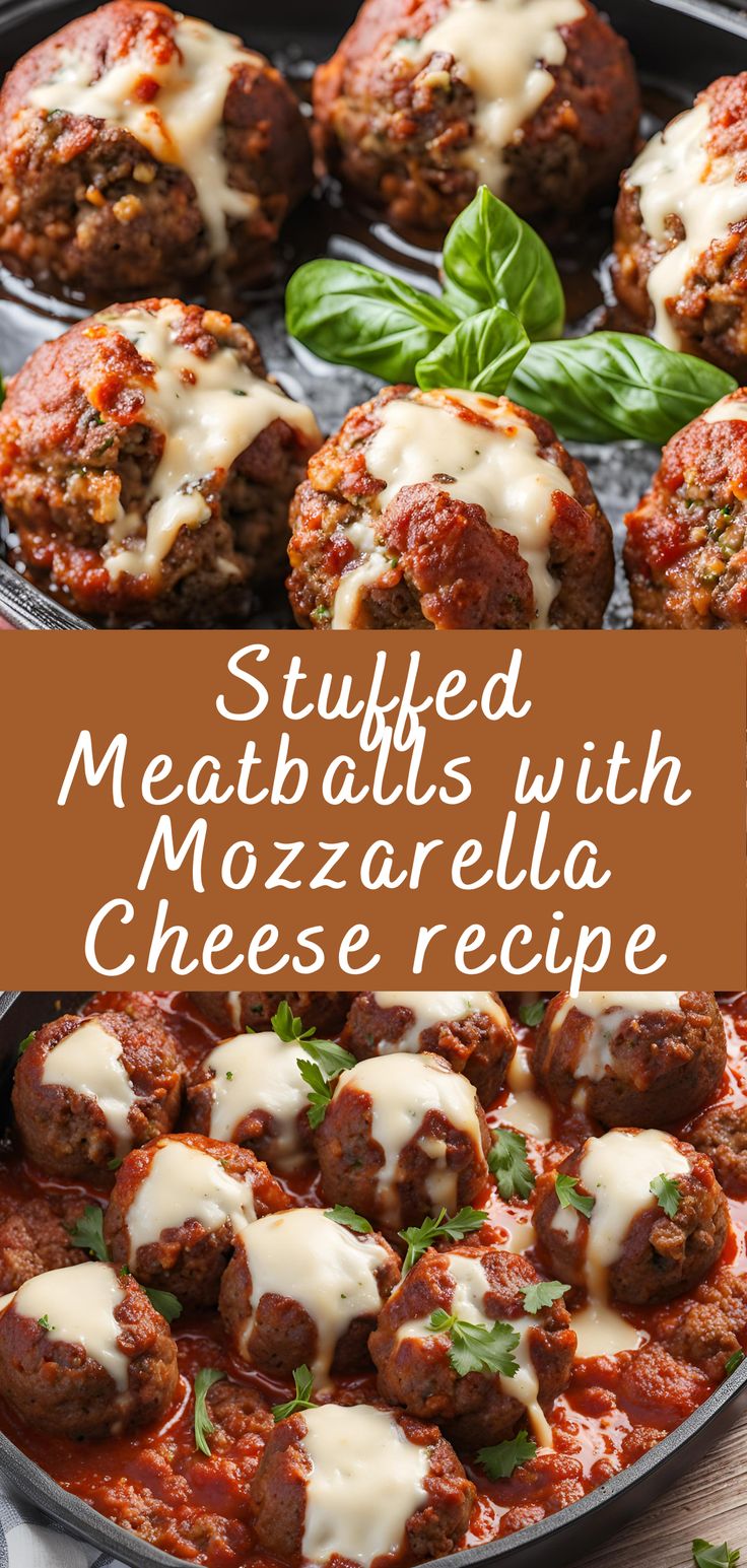 stuffed meatballs with mozzarella cheese recipe