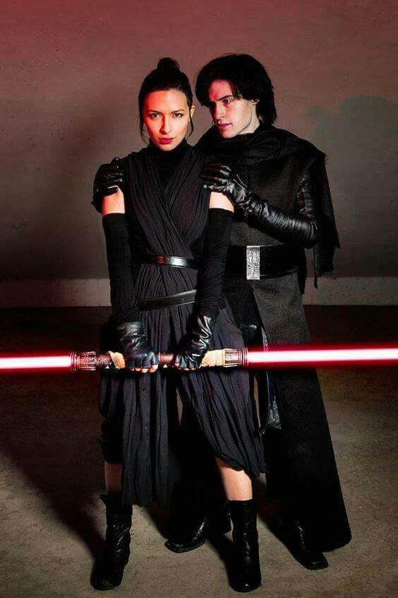 two people dressed up as darth vader and princess leion from star wars