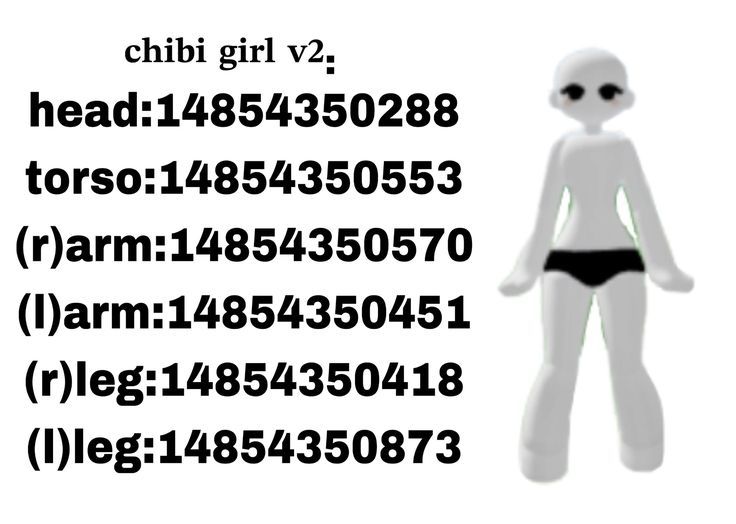 White Tube Top Roblox Code, Faceless Code Roblox Id, Roblox Body Type Codes, Roblox Waist Codes, Chibi Doll Outfit Codes, Roblox Booby Code, Roblox Realistic Body Codes, Roblox Torso Code, Roblox Body Codes