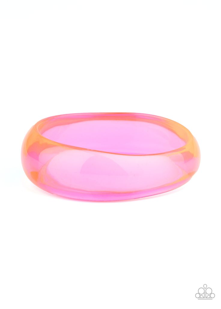 A neon pink acrylic bangle slides along the wrist for a colorfully retro flair. The shiny bangle gradually widens at the top for a fabulous finish.

 Sold as one individual bracelet. 80s Theme Party, Acrylic Bracelet, Hostess Rewards, Mobile Boutique, Resin Bangles, Pink Acrylic, Pink Acrylics, Material Girl, Paparazzi Accessories