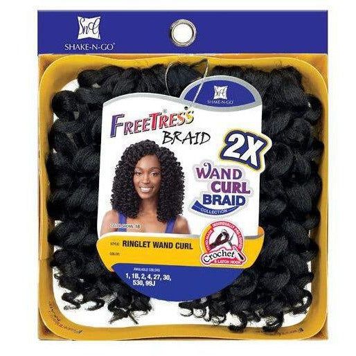 FreeTress: Ringlet Wand Curl Wand Curl Braid Collection. Crochet & Latch Hook. Freetress Ringlet Wand Curl, Black Hair Quick Weave, Wand Curl Crochet Hair, Curl Wand, Crochet Hair Styles Freetress, Crochet Braids Freetress, Water Wave Crochet, Crochet Braiding Hair, Super Easy Hairstyles