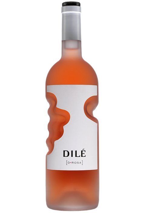 a bottle of dille wine on a white background with the word dille printed on it