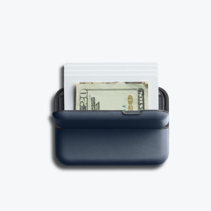 a wallet with money sticking out of it