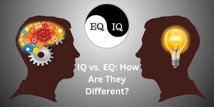 two people are facing each other with the words eq and how are they different?