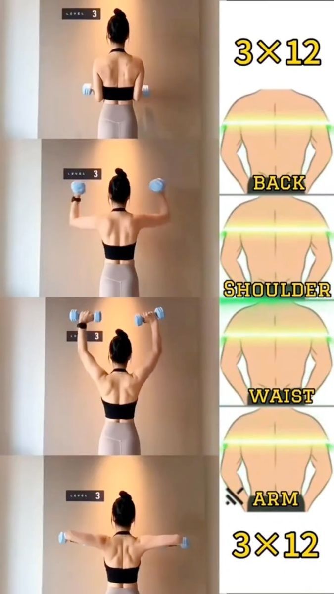 the instructions for how to do back shoulder exercises