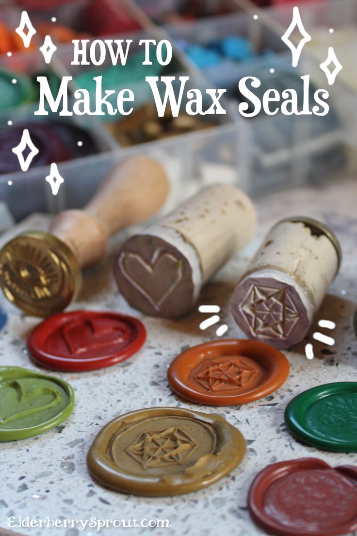 how to make wax seals with the words, how to make wax seals on them