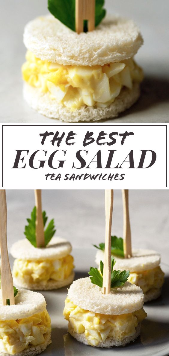 the best egg salad tea sandwiches