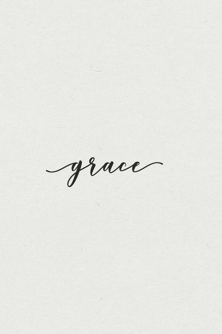 the word grace written in cursive ink