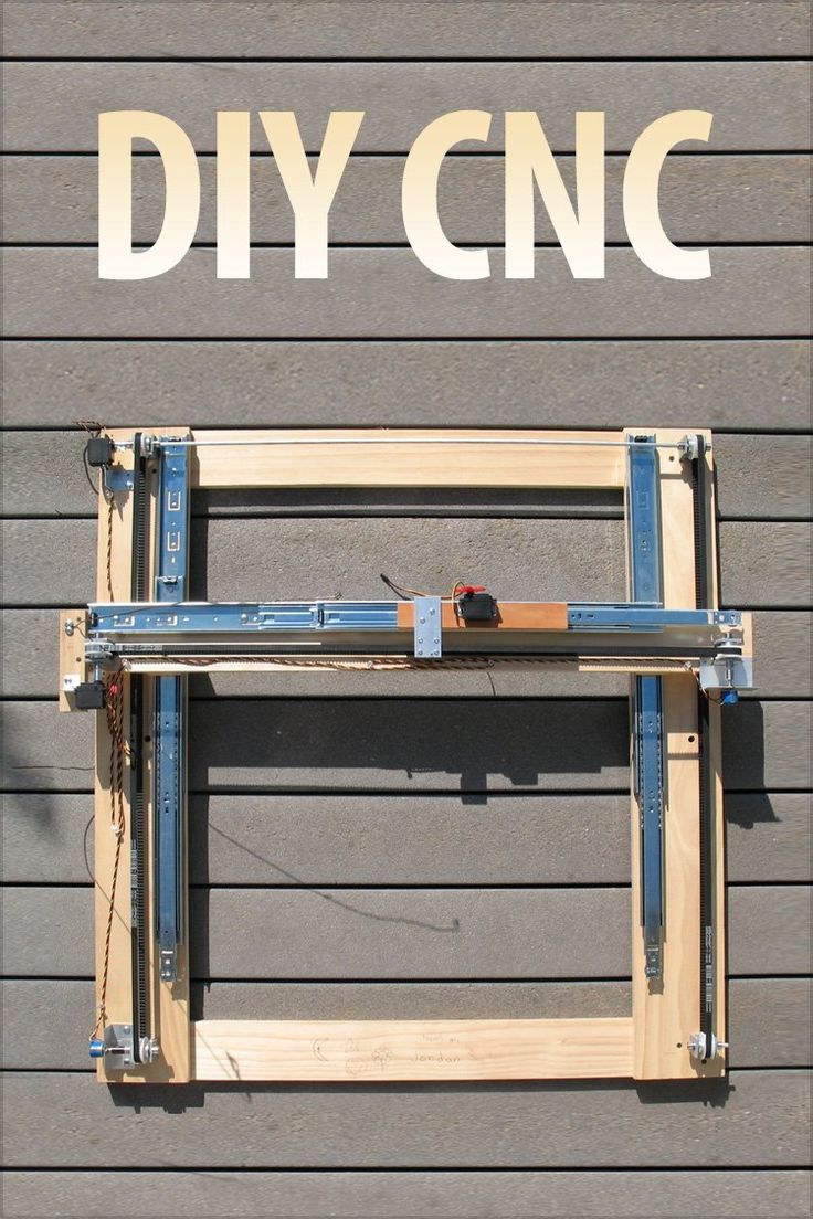 a sign that says diy cnc on the side of a building