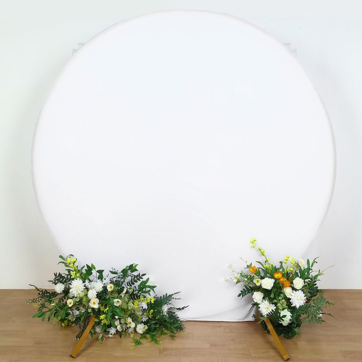 7.5ft White Round Spandex Fit Wedding Backdrop Stand Cover Round Arch Backdrop Cover, Party Backdrop Stand, Round Wedding Arch, Hoop Decor, Wedding Arch Backdrop, Circle Backdrop, Metal Wedding Arch, Round Arch, Dining Table Placemats