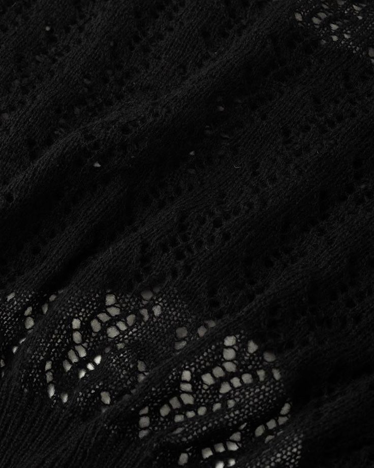 Details: Long-sleeve black crop top with crochet designTopLength: CroppedSleeveLength: Long SleevesMaterials:95% Polyester + 5% Spandex Black Cropped Sweater For Fall, Casual Black Crochet Top With Crew Neck, Black Crochet Top For Spring Layering, Black Crochet Top For Layering In Fall, Black Knit Cropped Sweater For Spring, Black Crochet Top With Pointelle Knit For Fall, Black Knit Crop Top For Winter, Black Casual Crochet Top For Layering, Black Pointelle Knit Crochet Top For Fall