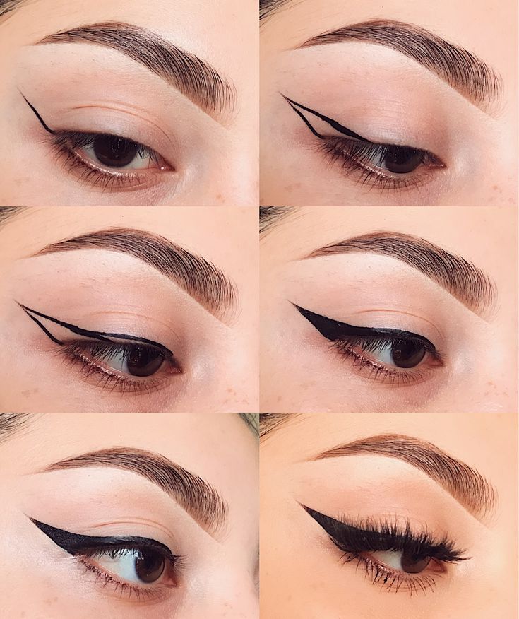 Skin Tone Makeup, Membentuk Alis, Eyeliner For Beginners, Makeup Brushes Guide, Beginners Eye Makeup, Simple Makeup Tips, Makeup Tutorial Eyeliner, Face Makeup Tutorial, Eye Liner Tricks