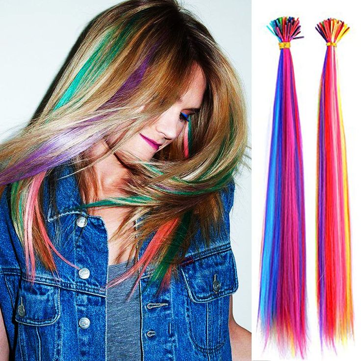 PRICES MAY VARY. Coloured I-Tips for creating highlights in fashion colours. Go bright, go bold, be daring with our gorgeous I-Tip Colored Hair Extensions. I tip hair extensions are a kind of fusion hair extensions also can be called stick tip hair extensions or keratin tip hair extensions. Very Easy to Apply & Remove, You can totally do it at home by yourself. 100% Japan High Temperature Fiber, Synthetic Hair Heat Resistant up to 160 Degrees Centigrade (320 Degrees Fahrenheit) Treat the extensi Keratin Bond Extensions, Keratin Extensions, Keratin Hair Extensions, Fusion Hair Extensions, Color Extensions, Party Colors, Fusion Hair, I Tip Hair Extensions, Colored Hair Extensions