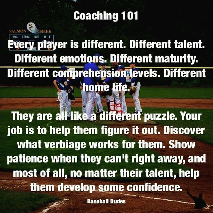 baseball players standing in the middle of a field with an inspirational quote about coaching 101