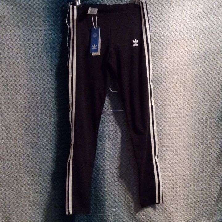 These Are Brand New With Tag And Are Black And White Stripes On Side Are 3 White Stripes ! Very Soft Sporty Stretch Leggings With Three Stripes, Adidas Sporty Leggings With Three Stripes Branding, Adidas Sportswear Leggings With Three Stripes, Adidas Sporty Leggings With Three Stripes, Sporty Adidas Leggings With Three Stripes Branding, Sporty Adidas Leggings With Three Stripes, Casual Stretch Leggings With Three Stripes, Adidas Stretch Leggings With Three Stripes Branding, Adidas Stretch Pants With Three Stripes