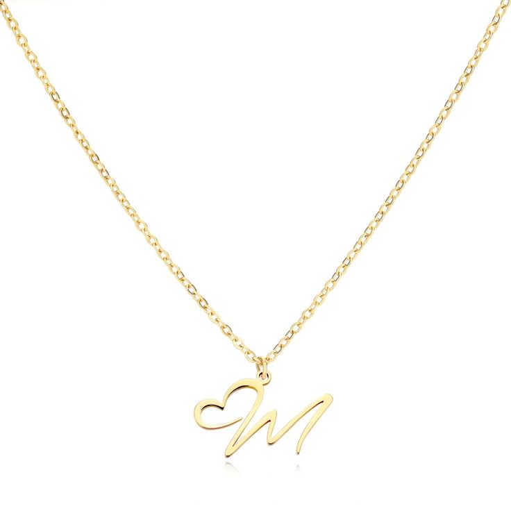 *Free* Gift With Every Order!! Letter M Cursive Heart Initial Necklace Chain Length 15 1/2 - 18 Inches Adjustable All Jewelry Comes Beautifully Packaged And Ready For Gift Giving. M Letter Necklace, M Cursive, Heart Initial Necklace, Order Letter, Amethyst Stone Necklace, M Initial, Scorpio Necklace, Initial Heart Necklace, M Necklace