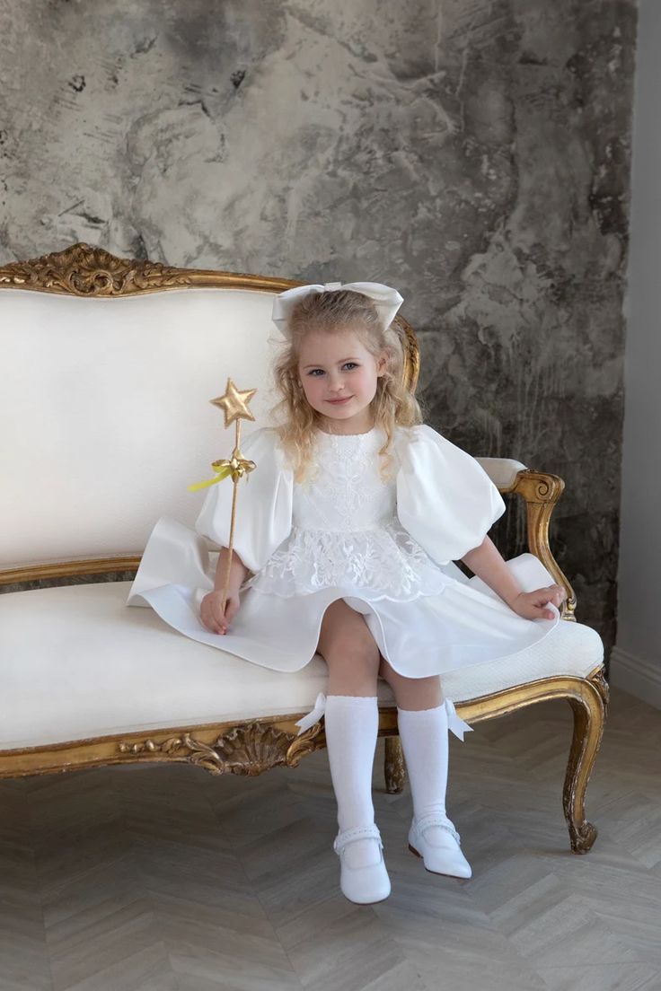 White Girl's Dress | Flower Girl Dress | Birthday Girl Dress | Baptism Dress | Princess Dress | Girls Couture Dresses, Couture Bridesmaid Dresses, Mommy Dress, Girls White Dress, Birthday Girl Dress, Baptism Dress, Burgundy Bridesmaid Dresses, Christening Dress