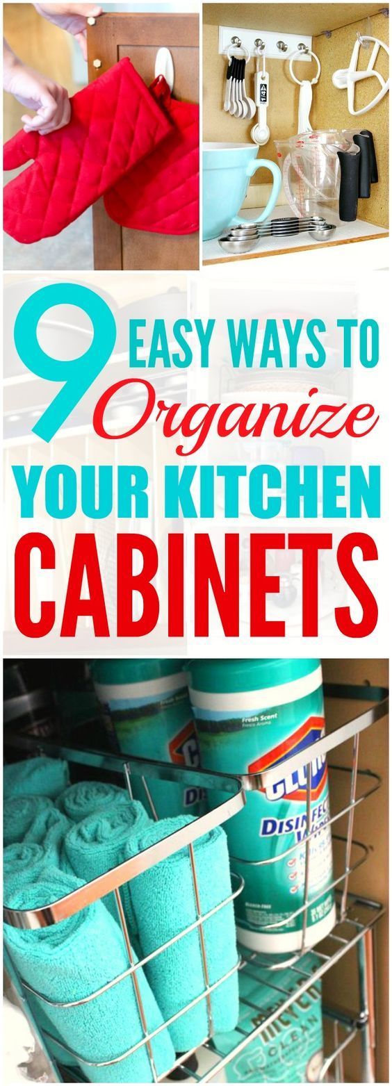 the top ten genius ways to organize your kitchen cabinets