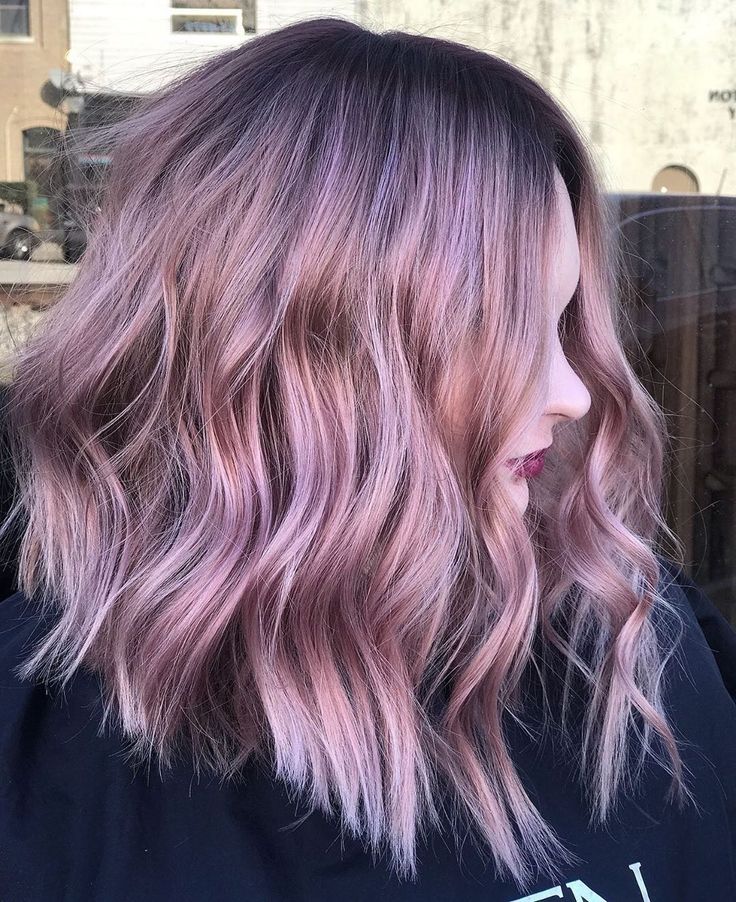 Shadow Root Blonde, Light Blue Hair, Hair Shadow, Shadow Root, Blonde With Pink, Lavender Hair, Hair Color Pink, Rose Gold Hair, Hair Color And Cut