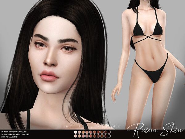 Default Sims 4, Praline Sims, Female Sims, Sims Stories, The Sims 4 Skin, The Sims 4 Pc, Pelo Sims, Sims 4 Cc Makeup, Sims 4 Body Mods