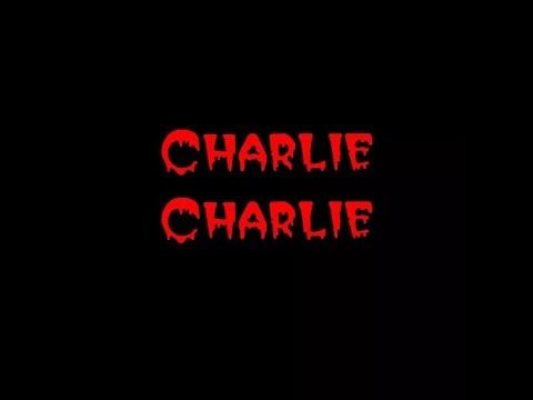 the word charlie on a black background