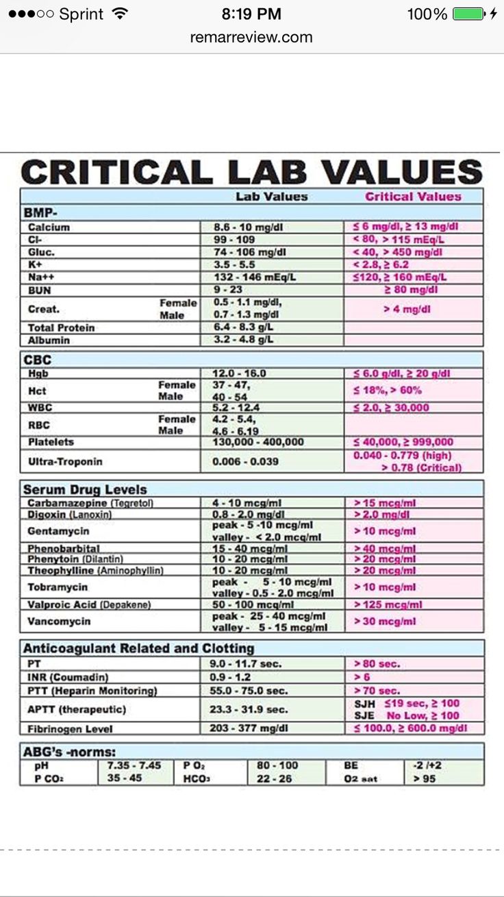 a screenshot of the official lab value sheet for this project, click to see all details