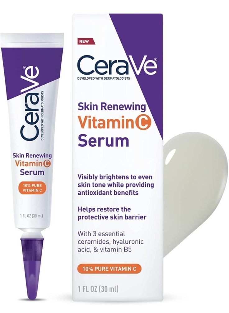 Cerave Vitamin C Serum, Vitamin C For Face, Serum For Face, Basic Skin Care Routine, Vitamins For Skin, Hydrating Serum, Skin Serum, Vitamin C Serum, Brightening Serum