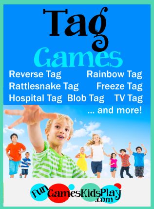 the tag game is available for children to play with and learn how to use it