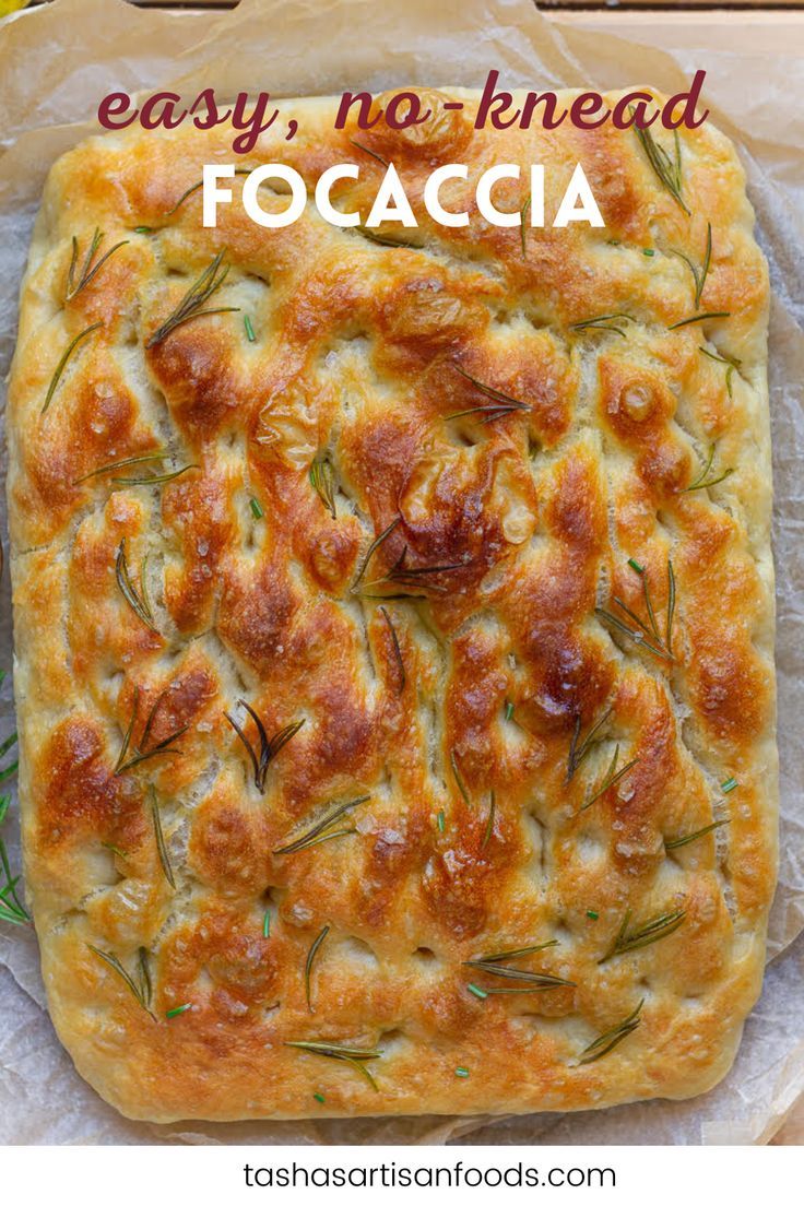 Best Easy No Knead Focaccia | Easiest Bread Recipes No Knead Focaccia, Easy Focaccia Recipe, Easy Focaccia Bread Recipe, Foccacia Recipe, Easy Focaccia, Homemade Focaccia, Foccacia Bread, Focaccia Bread Recipe, Pain Pita