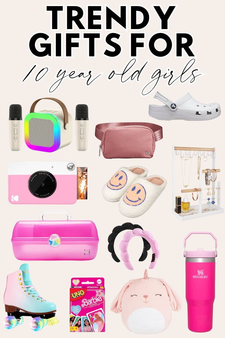 Celebrate their unique style with our trendy gift guide for 10-year-old girls! Explore a diverse range of gifts that combine fun, fashion, and imagination for the perfect present. Christmas Gifts For Girls 9-10, Christmas Gifts For 10 Year Girl, Birthday Gifts For Girls 10-12, Gift Ideas For 10 Year Girl, Toys For 10 Year Girl, Gifts For 10 Year Girl, Gift Aesthetic Ideas, Dreams Aesthetic, 2024 Holidays