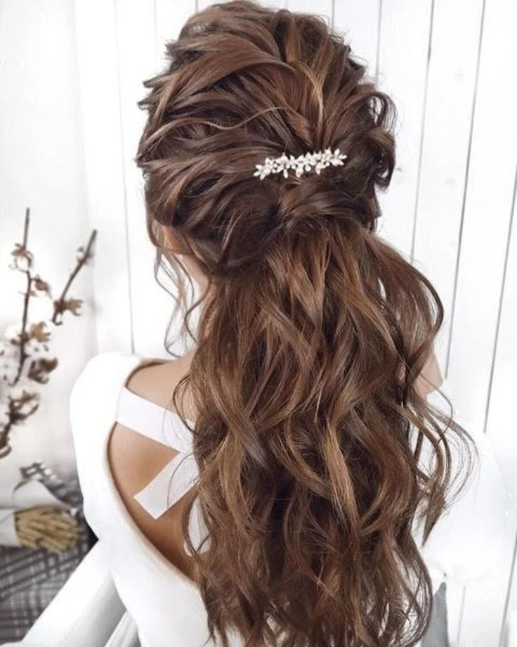 Pearl Wedding Hair Comb Floral Bridal Hair Accessory Pearl - Etsy Curly Wedding Hairstyles, Floral Bridal Hair Accessories, Wedding Hairstyles And Makeup, Curly Hair Beauty, Curly Wedding Hair, Bridesmaid Hair Accessories, Hair Extensions Best, Fresh Hair, Bride Hair Accessories