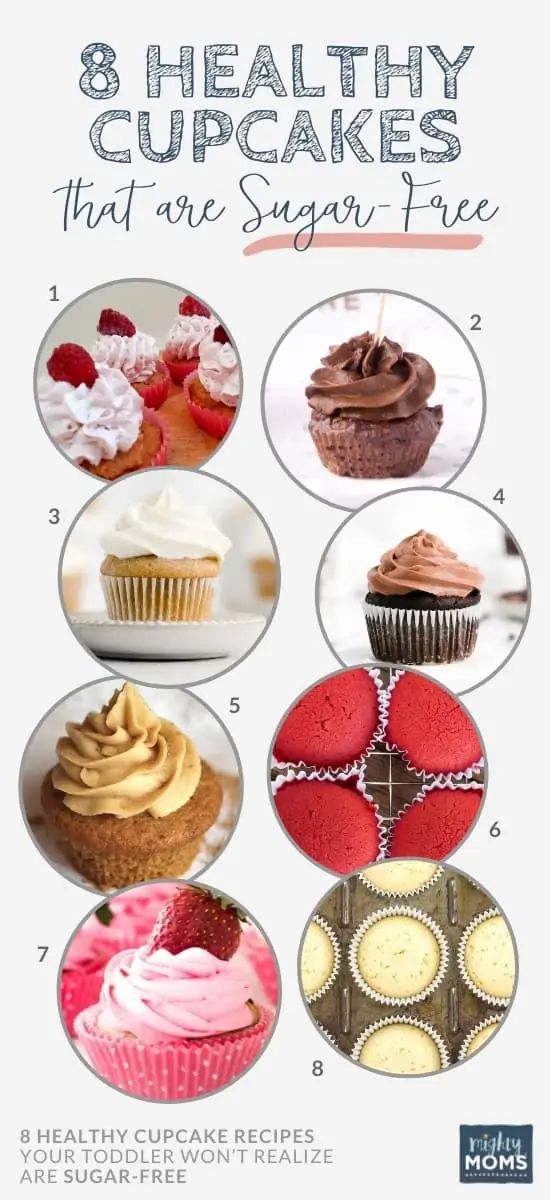 eight healthy cupcakes that are sugar free