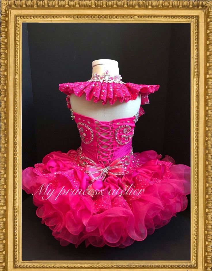 our little princess is a natural star. You can make her shine even more brightly with one of our holidays pageant, princess and flower girl dresses. This beautiful hot pink princess sparkle dress, featured 5 layers of soft satin and organza bottom zipper back with a beautiful satin bow And is lined for extra comfort perfect for announcements parks. Princess pageant birthday theme, from My princes @ atelier she'll steal those judges' hearts when she steps out on stage. Please note: this dress is Sparkly Princess Dress, Cupcake Pageant Dress, Pink Pageant Dress, Yellow Flower Girl Dresses, Toddler Pageant Dresses, Pink 1st Birthday, Girls Couture Dresses, Kids Pageant Dresses, Christening Dress Baby Girl