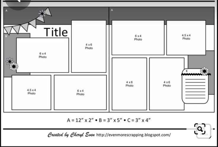 the printable template for a photobook with numbers and pictures on it, including one page